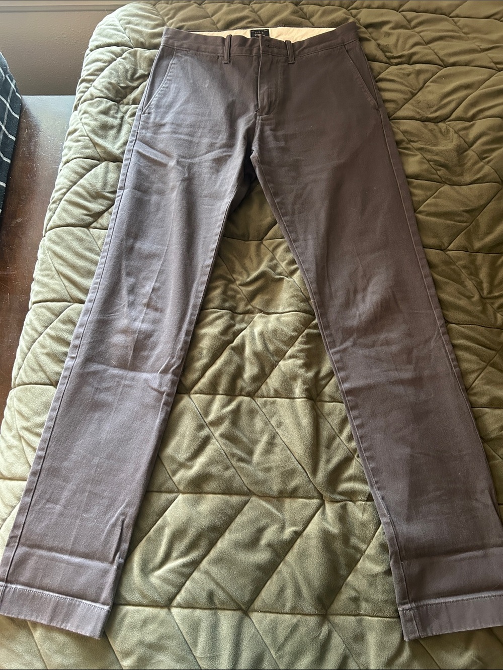 J. Crew Men's Chinos in Charcoal Grey
